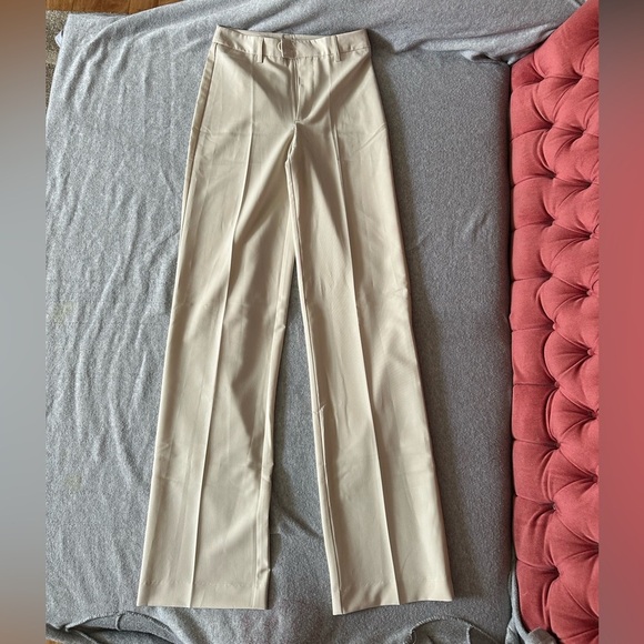 Stradivarius Tan Slim Fit Chinos Cotton Twill - Picture 3 of 5